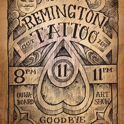 Ouija Board Art Show Remington Tattoo Parlor