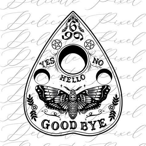 Ouija Board Planchette Tattoo Ticket Tattoo Pass Etsy Ireland