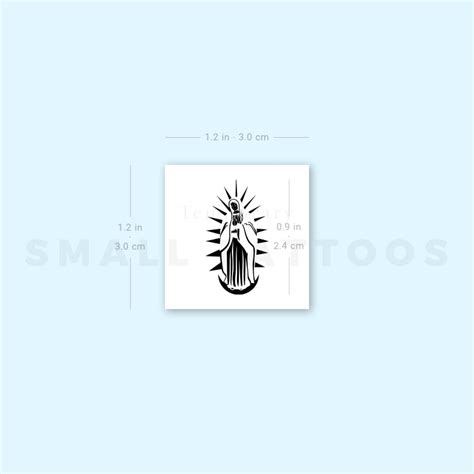 Our Lady Of Guadalupe Temporary Tattoo Set Of 3 Small Tattoos Our Lady Of Guadalupe Temporary Tattoo Set Of 3 Small Tattoos