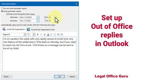 Out Of Office In Outlook Tech Playground