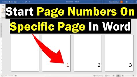 Page Numbers Starting From A Specific Page In Word Youtube Page Numbers Starting From A Specific Page In Word Youtube