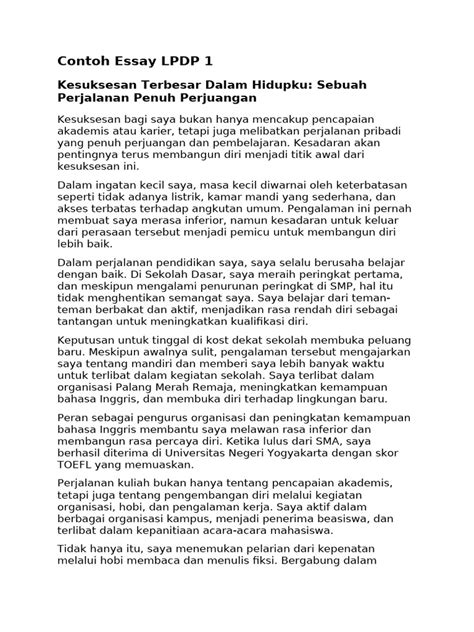 Panduan Menjawab Tugas Di Luar Ruang Lingkup Untuk Essay Lpdp