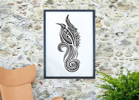 Papua New Guinea Bird Of Paradise Tattoo Poster Etsy Uk