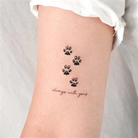 7 Paw Print Tattoo Ideas