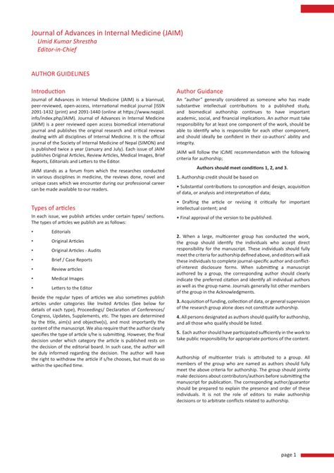 Pdf Author Guidelines Jaim