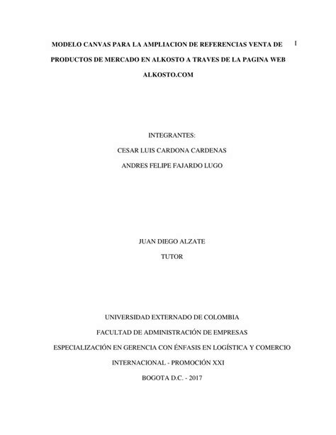 Pdf Modelo Canvas Para La Ampliacion De Referencias Alrededor Del Mundo La Tendencia Del