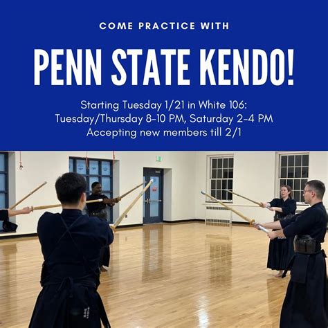 Penn State University Club Kendo We Are Ready For The Spring 2025 Semester We Welcome All