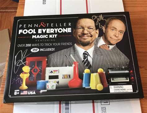 Penn Teller Signed Fool Everyone Complete Magic Kit Megarare 200 Tricks Dvd