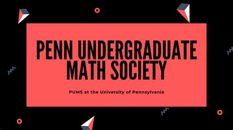 Penn Undergraduate Math Society Home