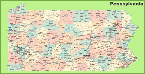 Pennsylvania Printable Map Printable Free Templates Pennsylvania Printable Map Printable Free Templates