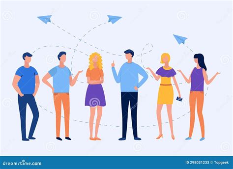 People Talking A Persons Ability To Speak Effectively Enhances Their Relationships And Connections Stock Vector Illustration Of Debate Dialogue 298031233