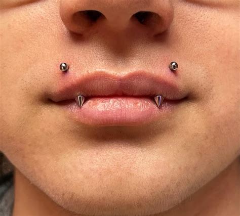 Pierced Upper Lip Style