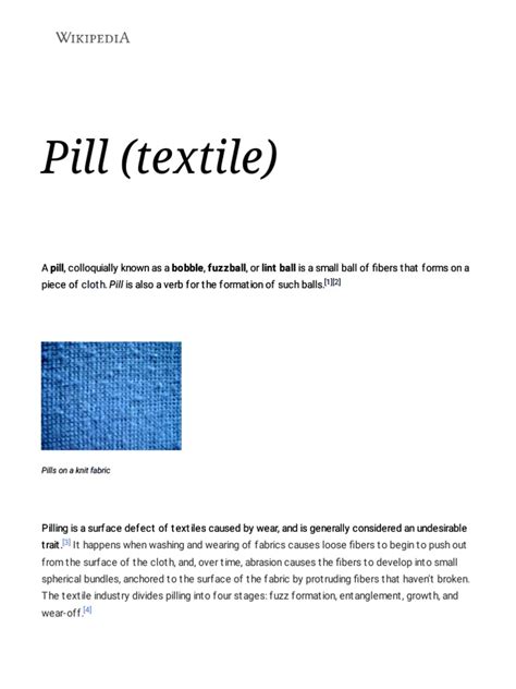 Pill Textile Wikipedia Pill Textile Wikipedia