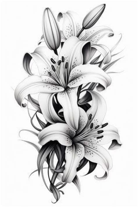 Pin By Calvin Robbins On Ethereal Ink Inspirations Tattoos Lily Tattoo Flower Tattoo Drawings