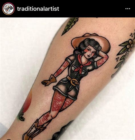 Pin By Rachel Manhart On Tat2 Cowgirl Tattoos Cowboy Tattoos Traditional Tattoo Girls