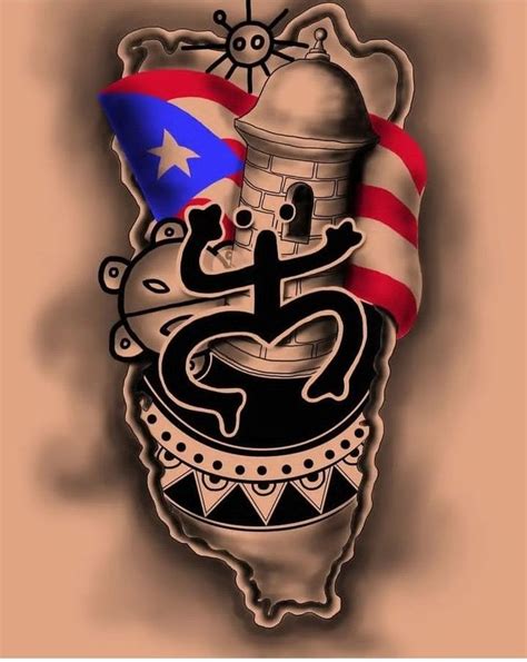 Pin By Skyeler Gonzalez On Puerto Rican Tattoo Mom Tattoo Designs Taino Tattoos Flag Tattoo
