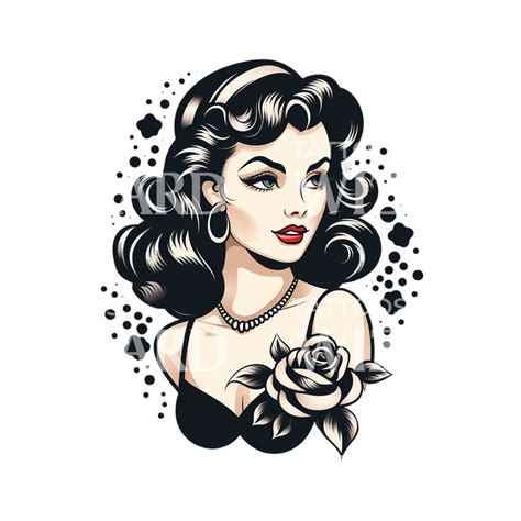 Pin Up Tattoo Stock Illustrations 723 Pin Up Tattoo Stock Illustrations Vectors Clipart Dreamstime