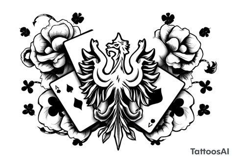 Poland Symbol And Poker Cards The Wings Of The Eagle In The Polish Symbol Are In The Form Of Poker Cards Add Casino Money To It Tattoo Idea Tattoosai