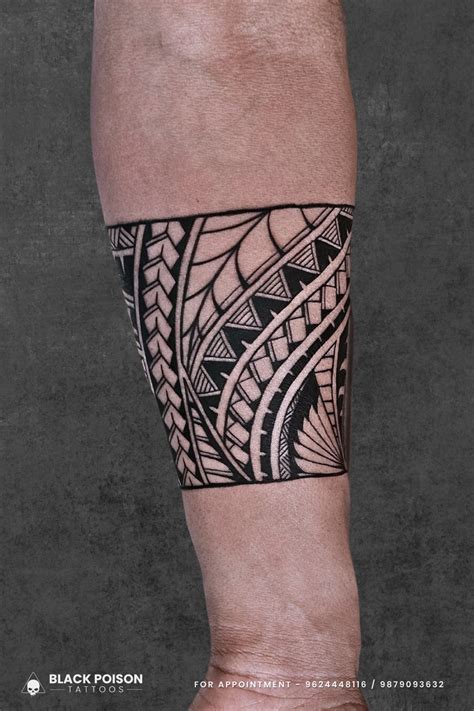 Polynesian Arm Band Tattoo Bold Masculine Design For Men