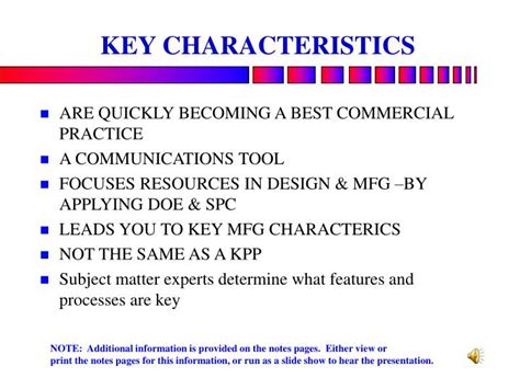 Ppt Key Characteristics Powerpoint Presentation Free Download Id 3355355