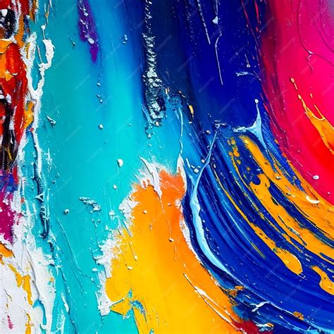 Premium Ai Image A Closeup Of A Vibrant Abstract Painting Aigenereted