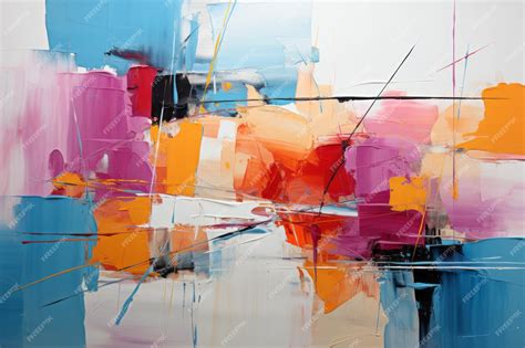 Premium Photo Abstract Oil Painting Vibrant Colorswatercolor Painting Abstract Art Vibrant