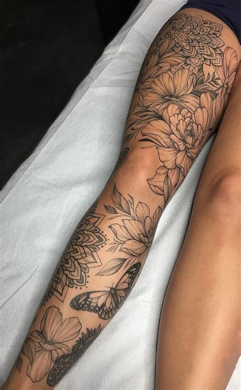 Pretty Leg Tattoos Designs