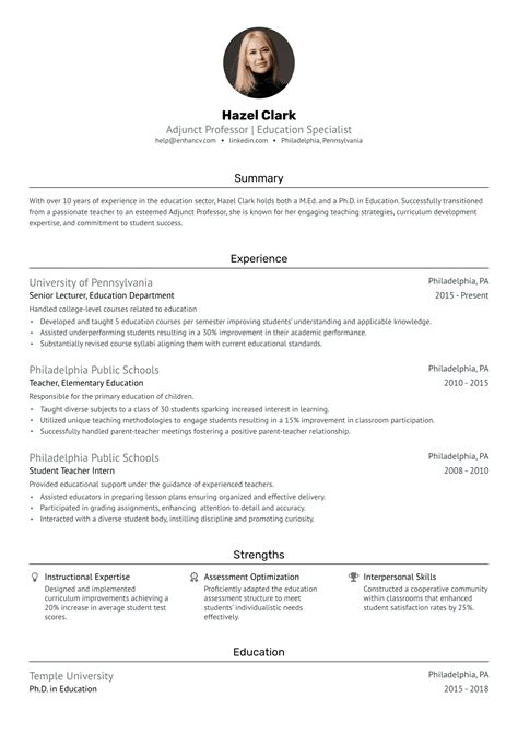Professor Resume Examples Amp Writing Guide