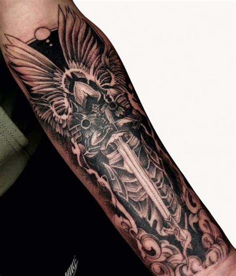 Protector Angel Tattoo Design