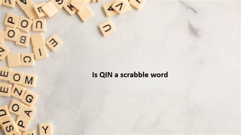 5 Ways Qin Scrabble Word