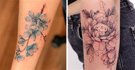 Quirky Flower Tattoos