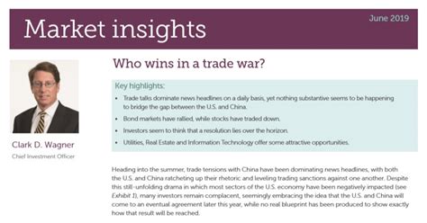 Randall Clark On Linkedin Market Insights Who Wins In A Trade War
