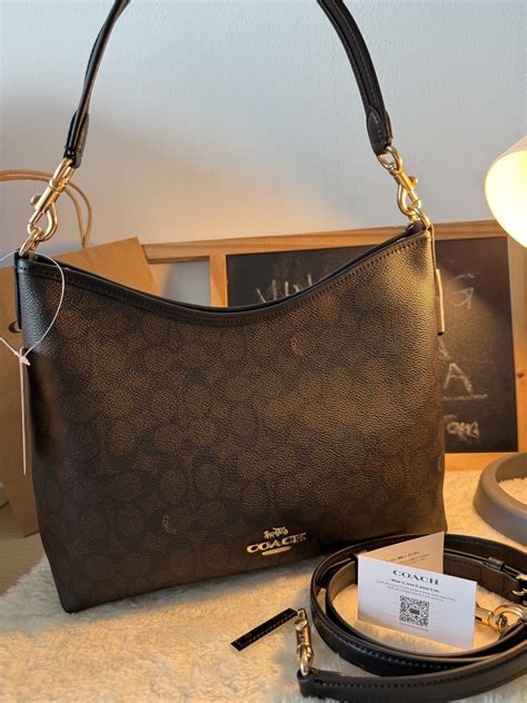 Ready Stock Coach Laurel Shoulder Bag In Signature Canvas Vinee Bag