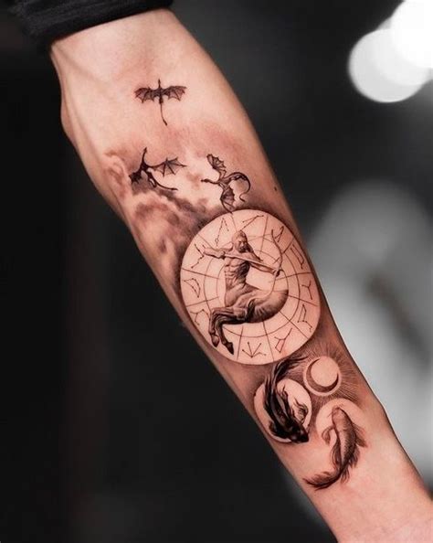 Realistic Sagittarius Tattoo By Jks Tatts Forearm Tattoo For Men