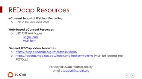 Redcap Amp Quot Snapshot Amp Quot Webinar E Consent Framework Pptx