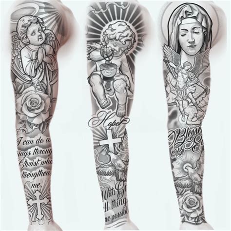 Religious Sleeve Tattoo By Matteo Pasqualin Photo 6281
