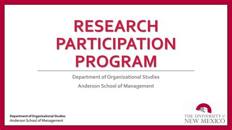 Research Participation Program Ppt Download
