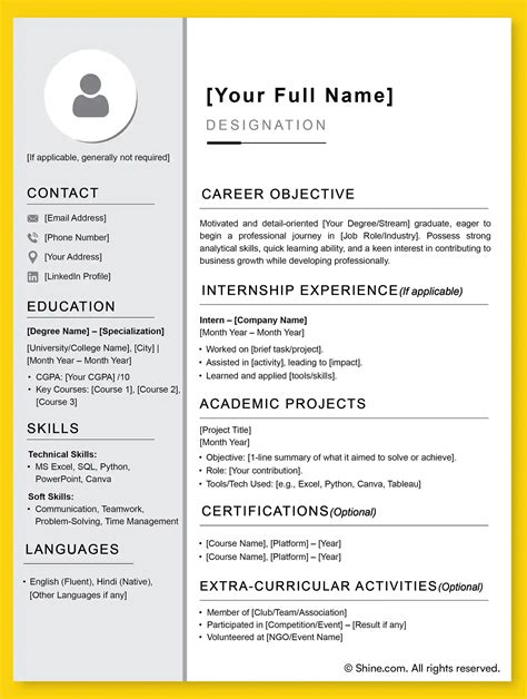Resume Format For Freshers With Sample Ultimate Guide 2025 Resume Format For Freshers With Sample Ultimate Guide 2025