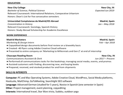 Ring In The New Year With These 5 Tips To Make Your Resume Sparkle Business Career Center Smeal College Of Business