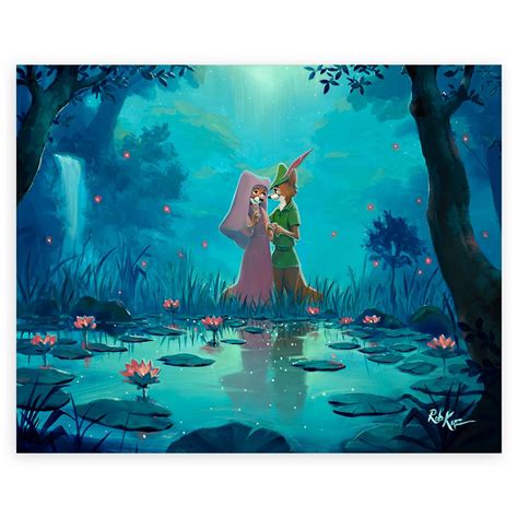 Robin Hood And Maid Marian Amp 39 Amp 39 Moonlight Proposal Amp 39 Amp 39 By Rob Kaz Canvas Artwork Limited Edition