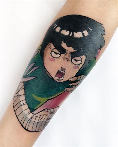 Rock Lee Tattoo Tatuagens Anime Manga Rock Lee Tattoo Tatuagens Anime Manga