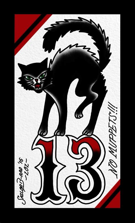 Roman Numeral 13 Tattoo Black Cat Roman Numeral 13 Tattoo Black Cat