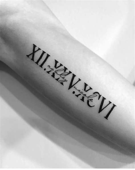 5 Roman Numeral Tattoo Ideas
