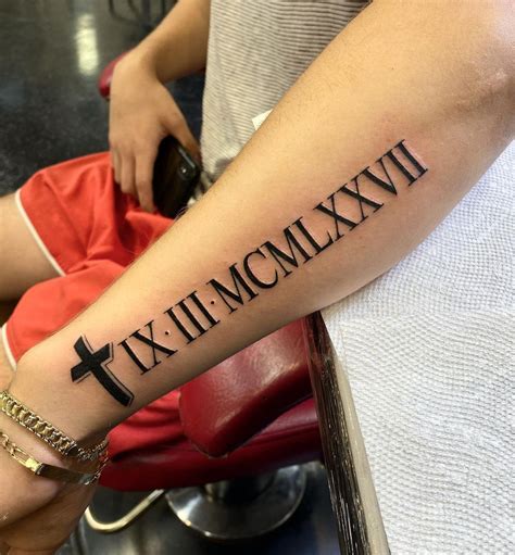 Roman Numeral Tattoo Designs For Men