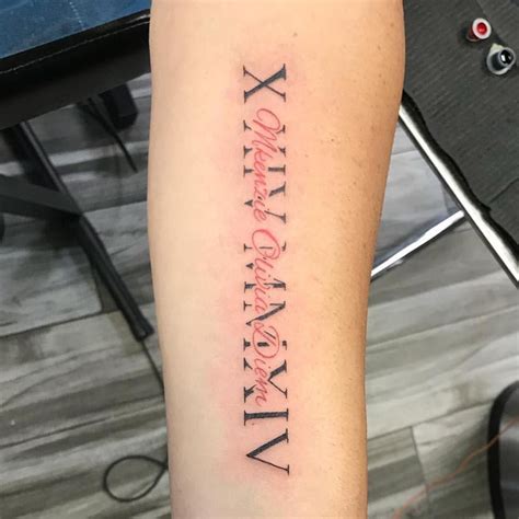 Roman Numeral Tattoo Maker Forearm Tattoo Ideas