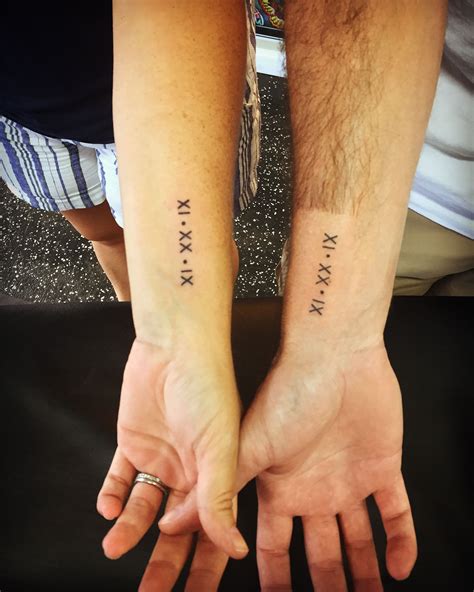 Roman Numerals Tattoo Wedding Date Tattoos For Guys Roman Numerals Marriage Date Tattoo Ideas Roman Numeral