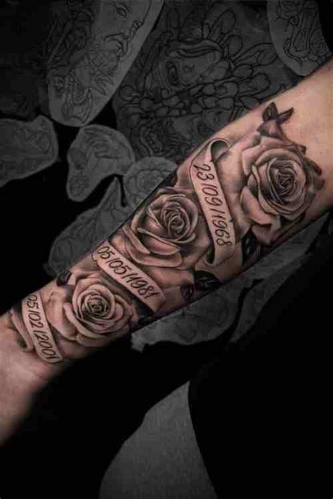 Rose Forearm Tattoo Men