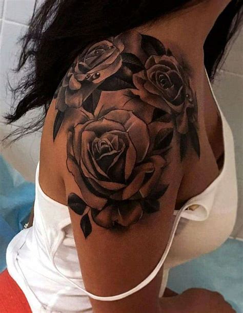 Rose Shoulder Tattoo Ideas