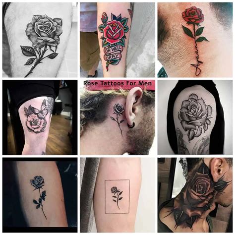 Rose Tattoo Men Etsy Australia