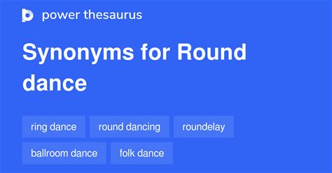 Round Dance Synonyms 45 Similar Words Amp Phrases